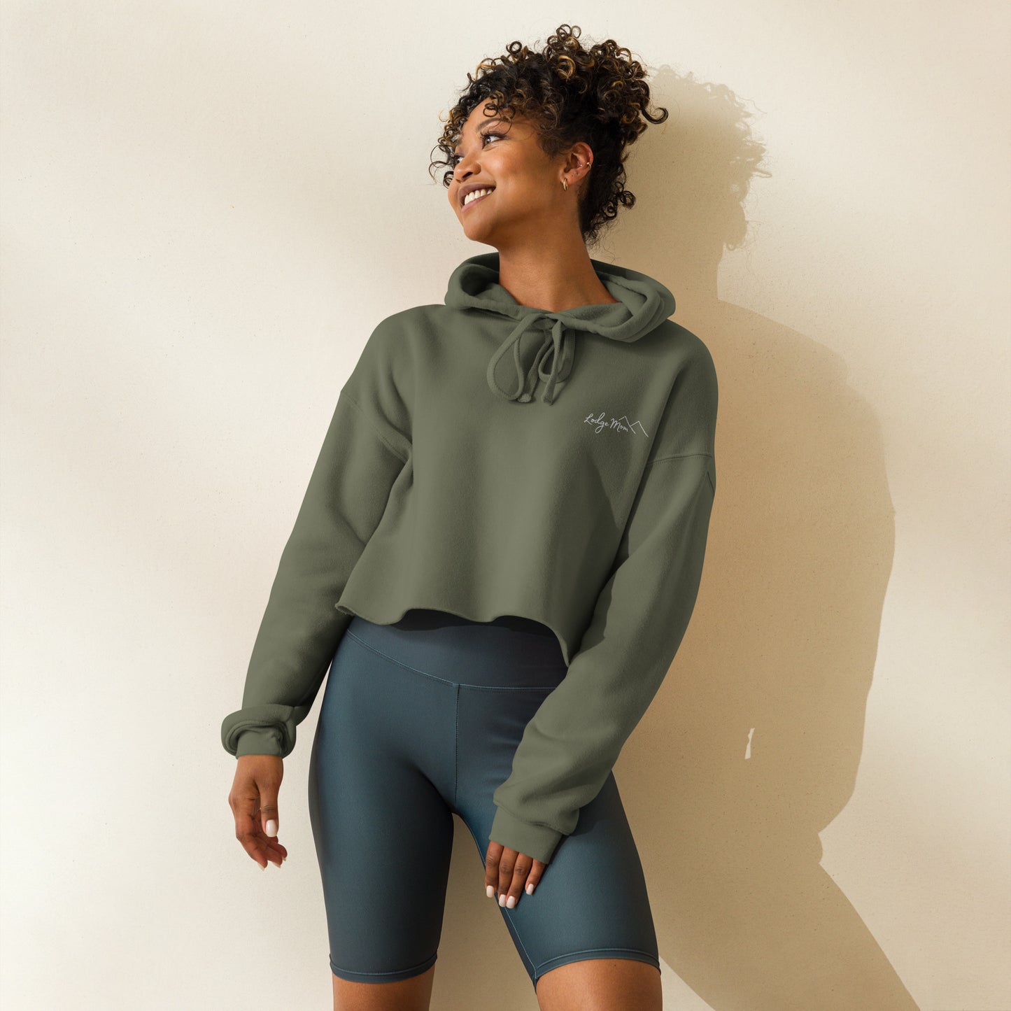 Lodge Mom Crop Hoodie